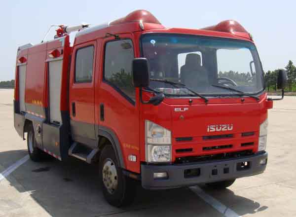 捷达消防牌SJD5101GXFPM35/W型泡沫消防车