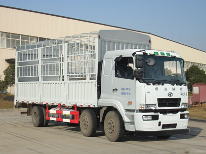 华菱之星牌HN5250CCYNGC28E7M5型仓栅式运输车