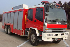 捷达消防牌SJD5221TXFHX60/W型化学洗消消防车