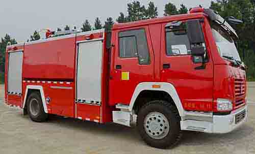 捷达消防牌SJD5200GXFPM80/L型泡沫消防车